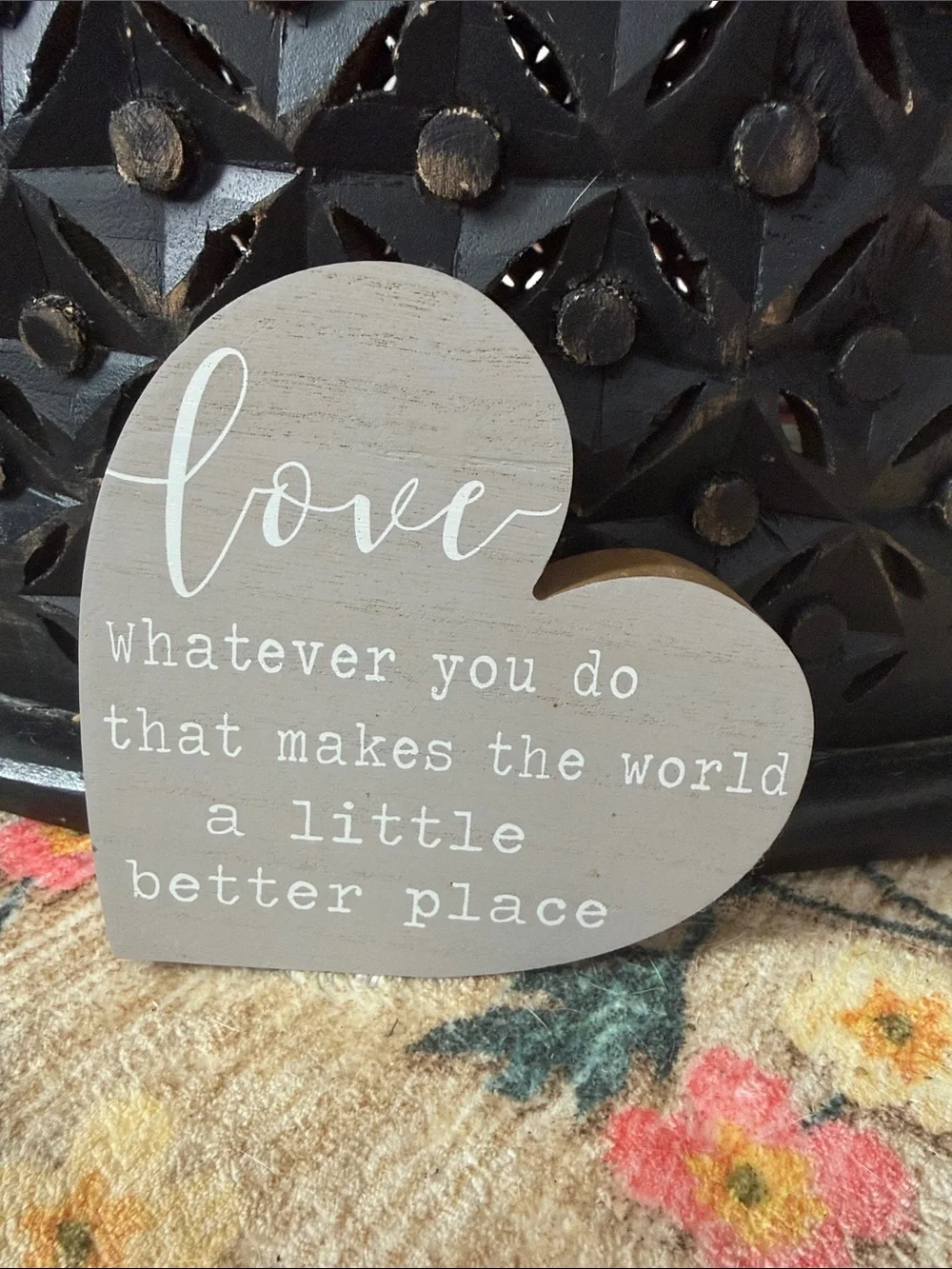 Inspirational desk decor
